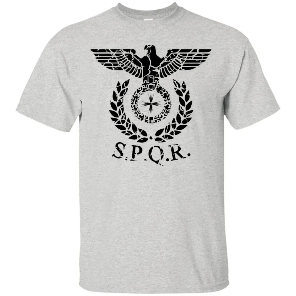 Roman Eagle Spqr Distressed Empire Rome Standard Banner Legion Army 2019 Casual Printing Harajuku Rick Tee Customize T-Shirts