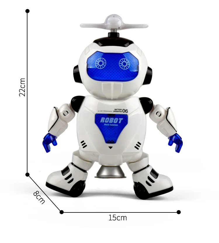 Cos Baby Children Kids Holiday Gift Robot Action Figure Toys Smart Space Dance Robot Electronic Walking Toys With Music Light