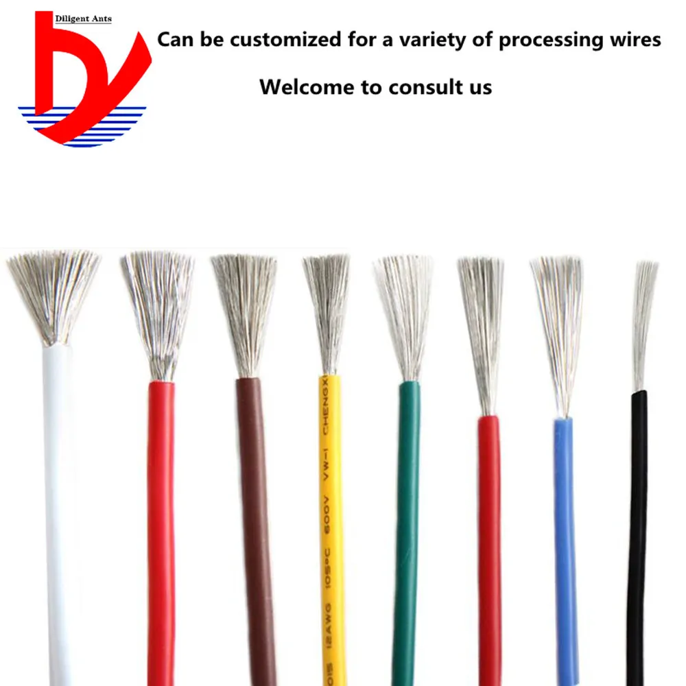 4 6 7 8 10 11 12 13 14 15 16 17 18 20 22 24 26 28 30 AWG Silicone Wire Ultra Flexiable Test Line Cable High Temperature