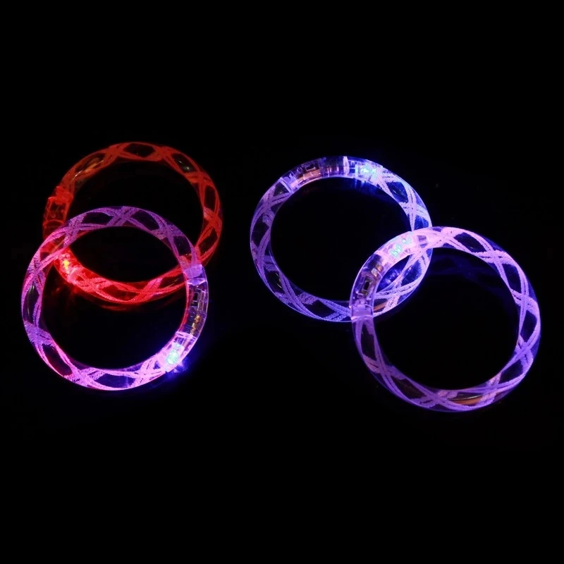 Free shipping  Hot Sale 2015 New Light up Toys Waterproof LED Flashing Bracelet For Party