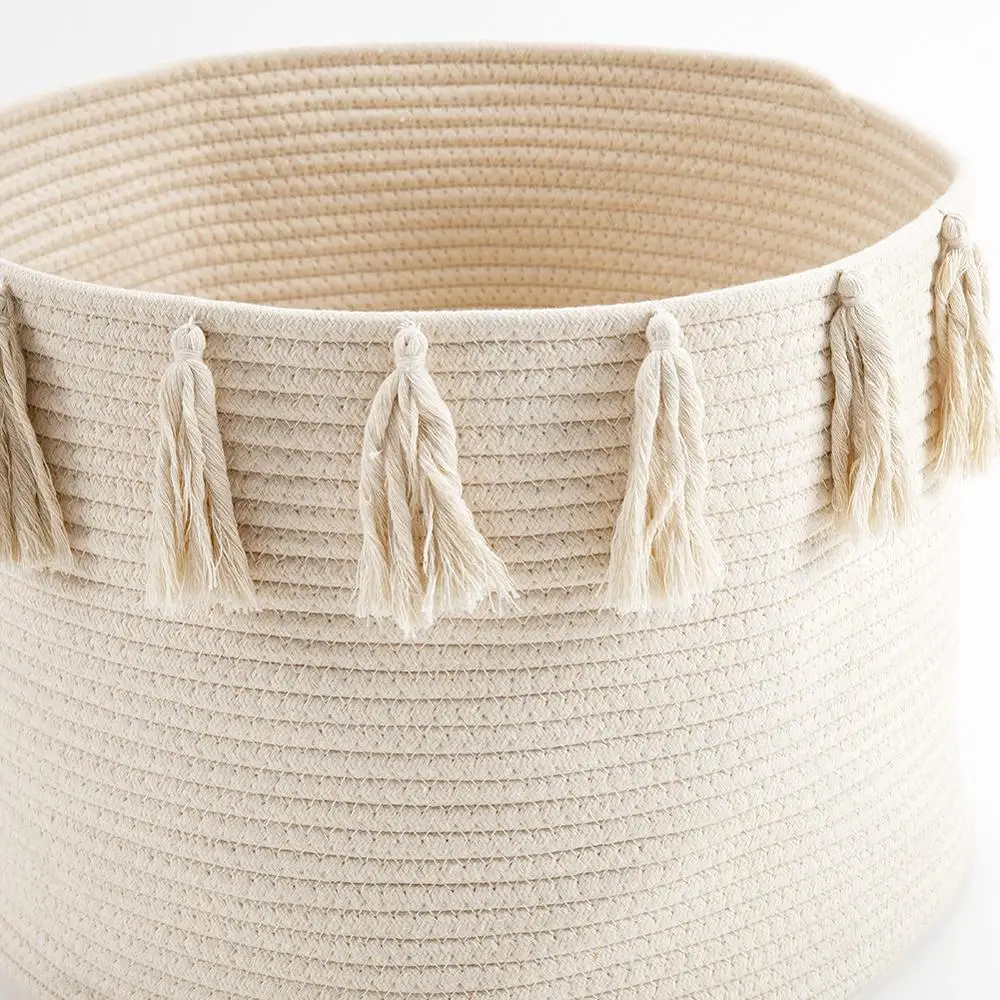 Macrame Giocattoli Organizzatore Pannolino Barrel Cestino Del Bambino di Stoccaggio Sacchetto Della Nappa Della Benna Camera da letto del bambino Set Accessori Nordico Arredamento Della Camera