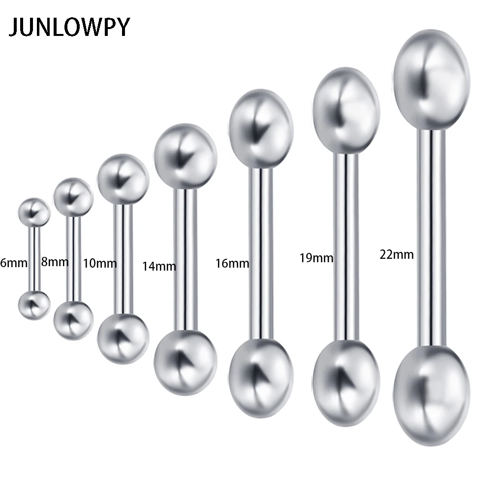 

JUNLOWPY Fashion Ear Nail Clasp Ear Bone Barbell Stainless Steel Cartilage Tragus Barbell 6-22mm industrial barbell tongue ring