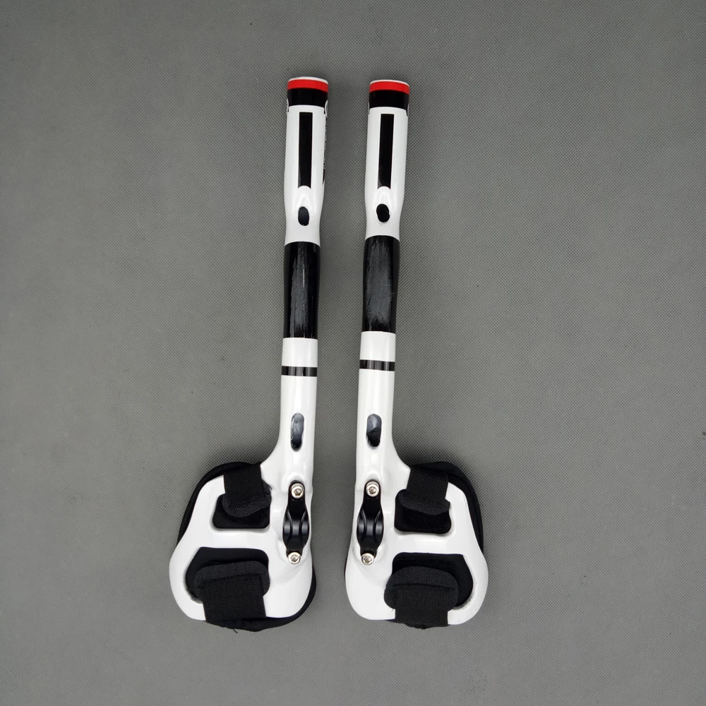 Bullhorn-TT Handlebar Triathlon Bicycle Extender, Rest Handlebar, Road Bike, White Glossy Carbon, Aero Bars, 31.8mm