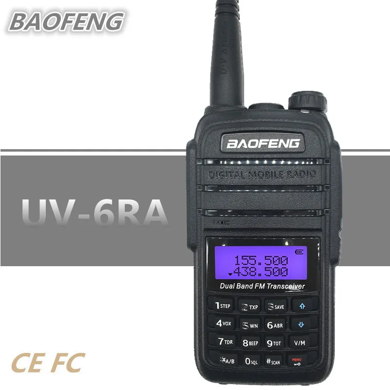 

Портативная рация BAOFENG UV-6RA, 5 Вт, UHF, VHF, Любительская двухсторонняя радиостанция, VOX, перезаряжаемая, hf, фонарик приемопередатчика