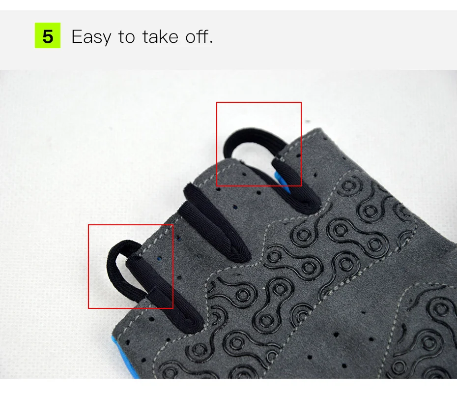 DAREVIE Fahrradhandschuhe Pro Light, weich, atmungsaktiv, kühl, trocken, Halbfinger-Fahrradhandschuh, rutschfest, stoßfest, Fahrradhandschuhe, MTB, Straße – Detail 14