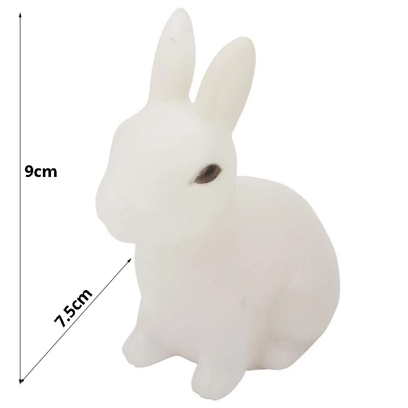 Colorful Rabbit Night Lights for Children Baby Gifts Cartoon Cute Animal Bunny Lamp Christmas Decoration Kids Birthday Gift