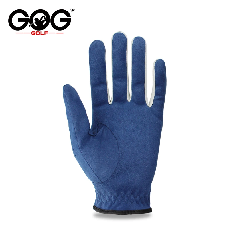 GOG 1pcs golf glove fabric blue glove left right hand for golfer breathable sports ads glove driver glove brand new