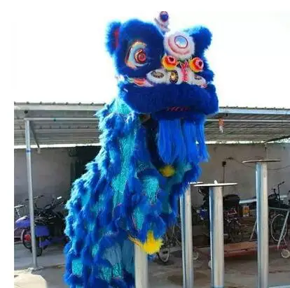 Oversea Chinese Celebrate the festivals Lion dance Outfit Cantonese Lion dance costume Foshan Wool Hand Made Stage Accessories