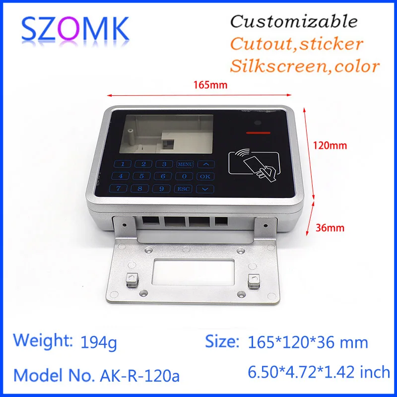 Szomk-caja de plástico abs para proyectos electrónicos, 4 piezas, 165x120x36mm, gran oferta, caja de plástico RFID para caja de control pcb