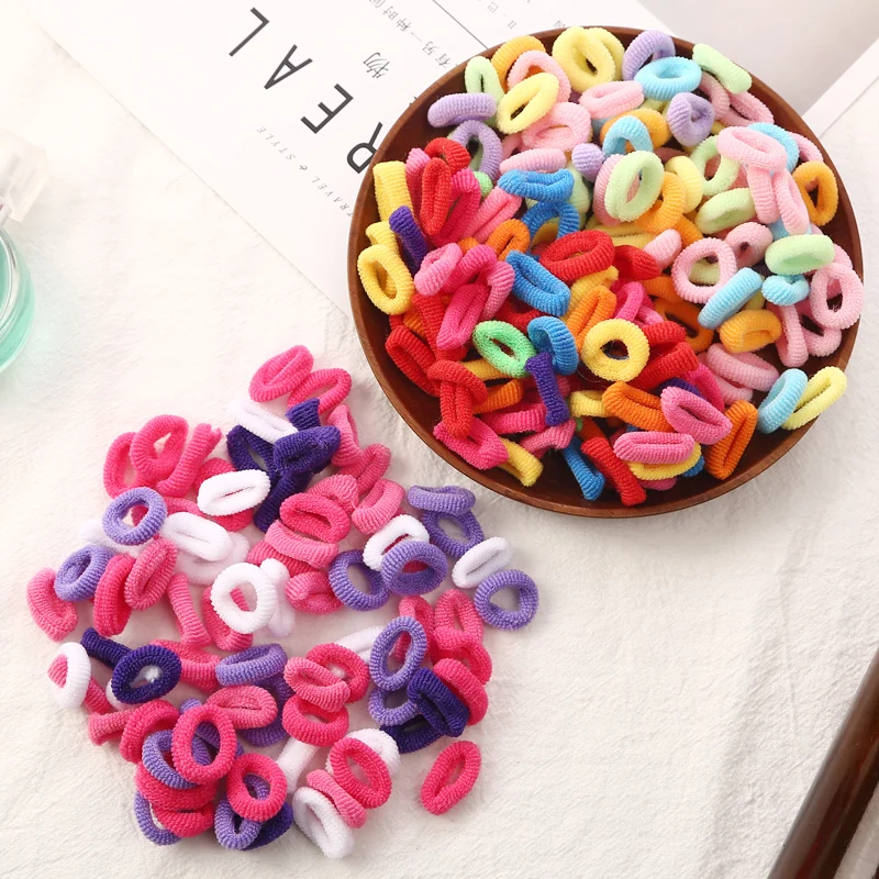 About 80pcs/bag Good Quality Baby Child Hair Holders Rubber Bands Small Elastics Girl\'s Tie Gum Hair Accessories