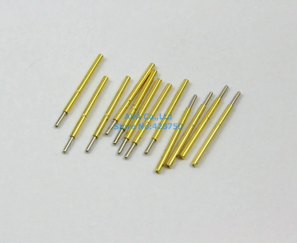 100 Pieces P75-J1 Dia 1.02mm 100g Spring Test Probe Pogo Pin