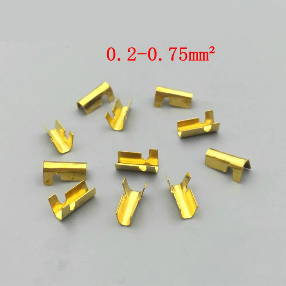 100pcs/lot 452-1 U-shaped terminal tab cold inserts connectors / terminal connector cable / wire cable lug,0.2-0.75mm2