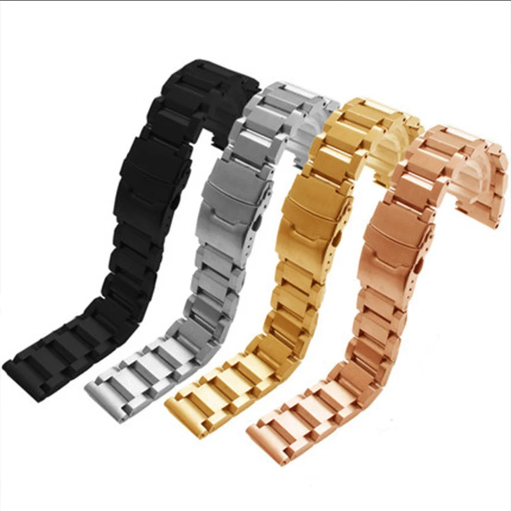 18mm 20mm 22mm 24mm High Quality Stainless Steel Watch Strap Watchband Wristwatch Straps Watches Accessories With Tools