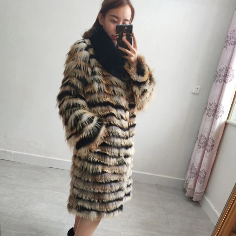 

Natural fur female models winter real fox fur coat new women models thick warm fur jacket