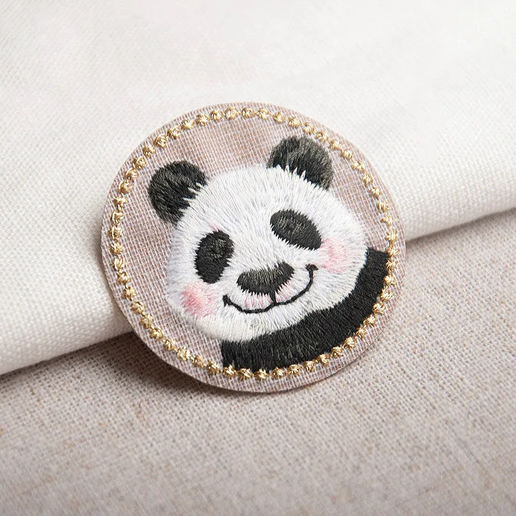 3Pcs/lot Panda Cat Rabbit Embroidery Iron on Sew on Patches Clothing Applique DIY Hat Coat Dress Pants Accessories Cloth Sticker