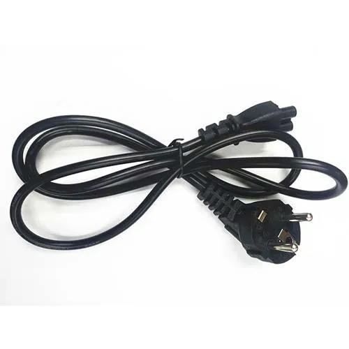 CLOVER-Cable de alimentación de 3 pines para ordenador portátil, accesorio con enchufe europeo de la UE, LCD, LED, para notebook, IEC-C7, figura de CA 8, Monitor de IEC-C5