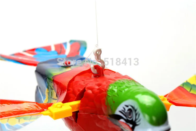 Elektryczna papuga odłączająca ptaki będą mówić z głośnym głosem z lampą muzyczną Elektroniczne plastikowe brzmienie Edukacyjne 2021