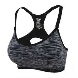 Delle donne di Sport di Yoga Del Reggiseno traspirante quick dry Top Antiurto Croce Torna Push-Up di fitness Reggiseno attivo Palestra Corsa E Jogging Reggiseno