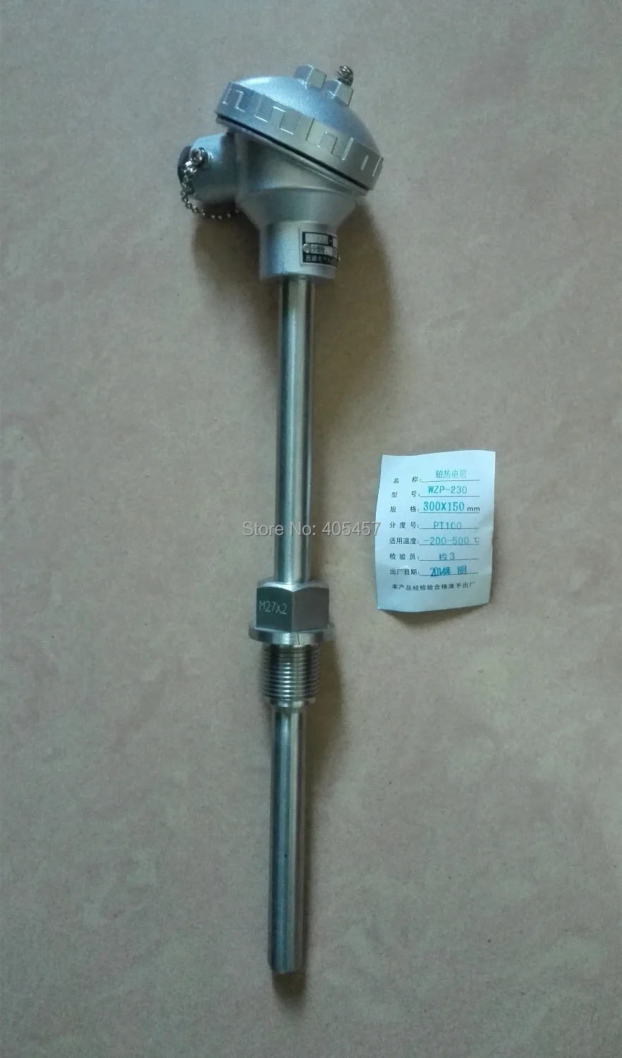 WRN-230  K Type Fabricated  Thermocouple 300*150mm Industrial Sensor 16X300mm