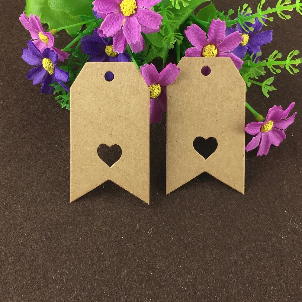 200PCS/Lot Jewelry Wedding Note Tag size 7*4 cm Marked Label Tag Jewelry Price Heart-shaped Draw Tag Cards Accept custom logo