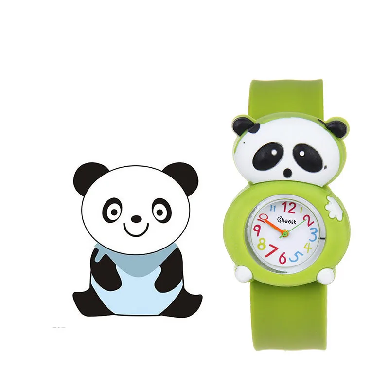 1 Pcs Tier/Pflanze Form Kinder Uhren Kinder Handgelenk Quarzuhr Silikon Strap Nette 3D Cartoon Stil Mode Geburtstag geschenk