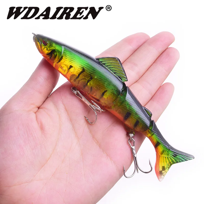 1 Uds cebo conjunto Swimbait Wobbler señuelo de pesca 13cm 18g cebo duro Artificial Minnow Crankbait para lubina perca carpa aparejos de pesca