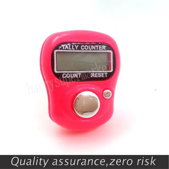 1 szt. Mini elektroniczny cyfrowy palec golfowy LCD trzymany ręcznie licznik zestawień Musabah Hatim Tasbih dla muzułmanina
