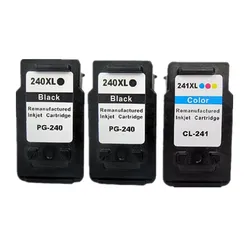 Show Ink Level PG240 CL241 Ink Cartridge for Canon PG 240 241 240XL 241XL PG-240 MX452 MX472 MX512 MX522 MG4220 MG4120 Inkjet