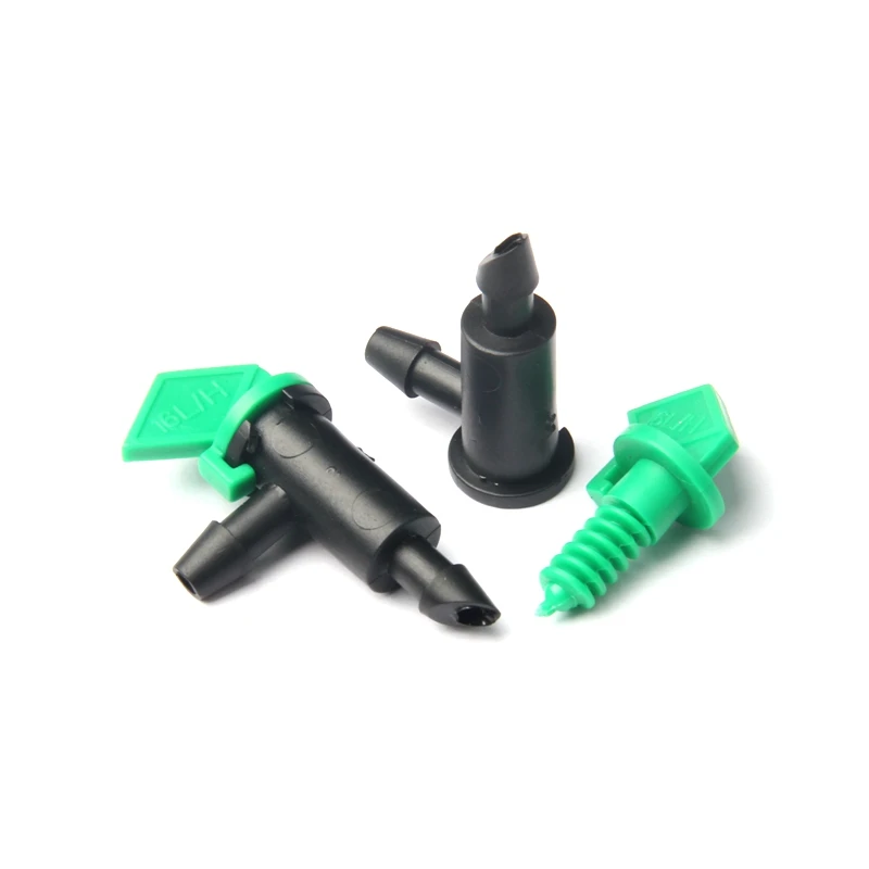 500pcs Green 16L Detachable Flag Drippers Horticulture Bonsai Fruit Flower Watering Drip Irrigation System Drip Emitters