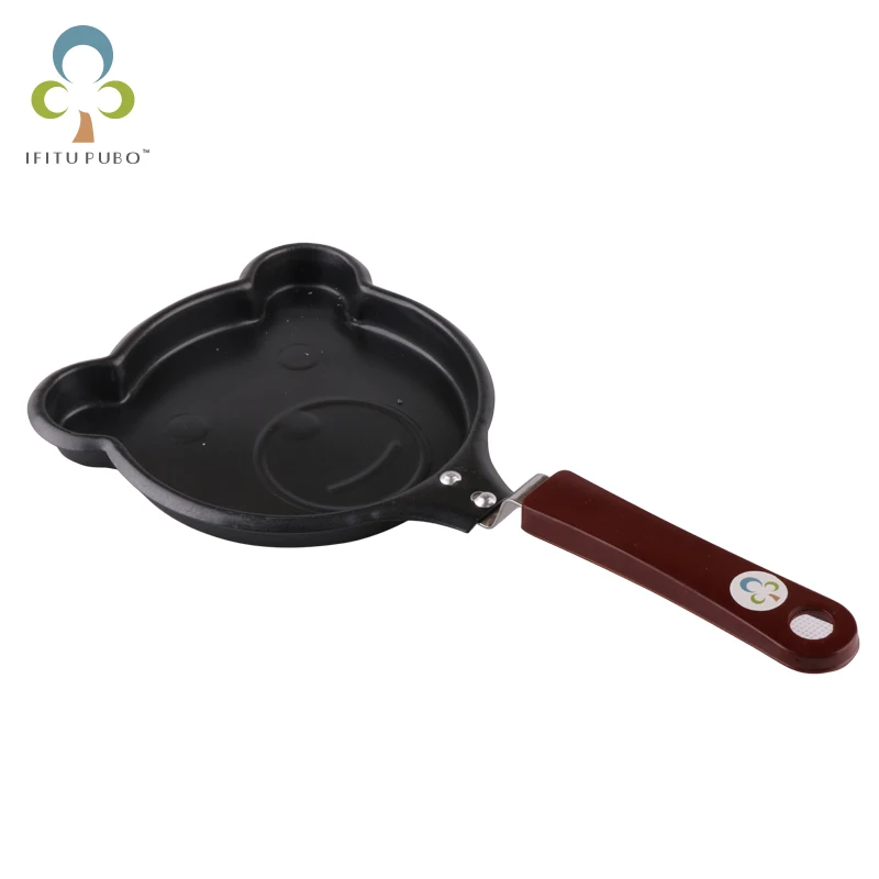 Bear Shape Fry Egg Pancakes Mini Small Frying Pan Cauldron Housewares Various Kitchen Shaper Fried Tool Breakfast Tool GYH