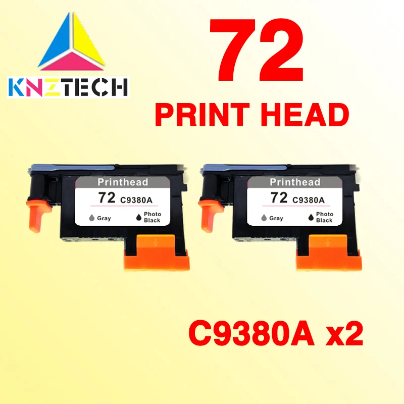 2PK print head compatible for hp 72 C9380A Gray/Photo Black T790/T1100/T1120/T1200/ T1300/T2300 printhead