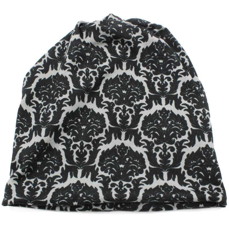 LOVINGSHA Brand Autumn Winter Vintage Design Multifunction Women Hats For Ladies Thin Skullies Beanies Girl Fashion Scarf HT062
