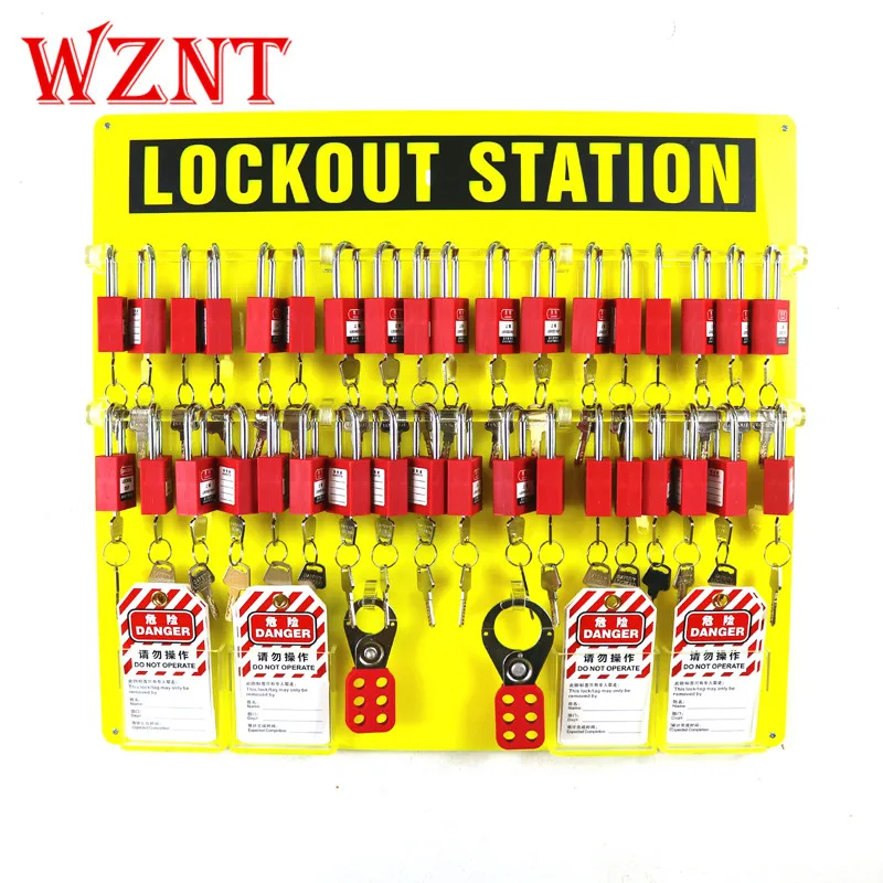 36-Lock Board Wall Mounted Lockout Tagout Stations