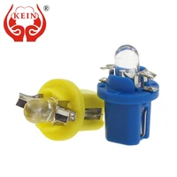 KEIN 8 Uds T5 B8.5 B8.5D luz Led para instrumentos tablero Panel de tablero advertencia indicador de coche bombilla de señal Auto 12V rojo azul verde