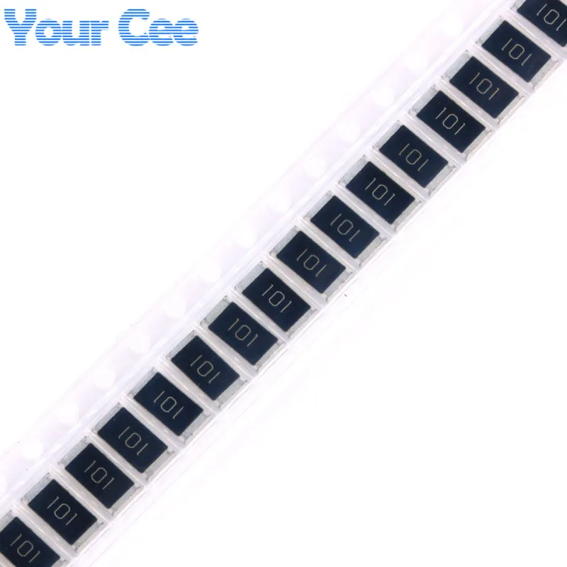 100pcs/20pcs 100ohm 2512 SMD Chip Resistor 100 ohm 100R 101 1W 5% Resistance DIY Kit