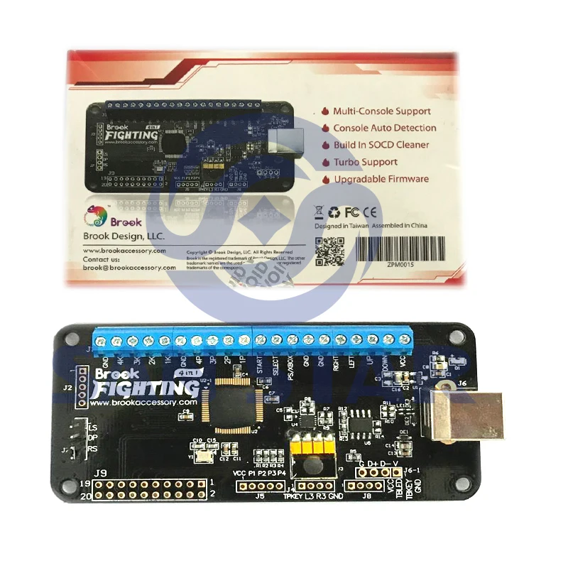 Brook Universal Fighting Board UFB Pin Pre-เพิ่มสำหรับ Xbox One สำหรับ Xbox 360สำหรับ PS4สำหรับ PS3สำหรับ wii U สำหรับ PC