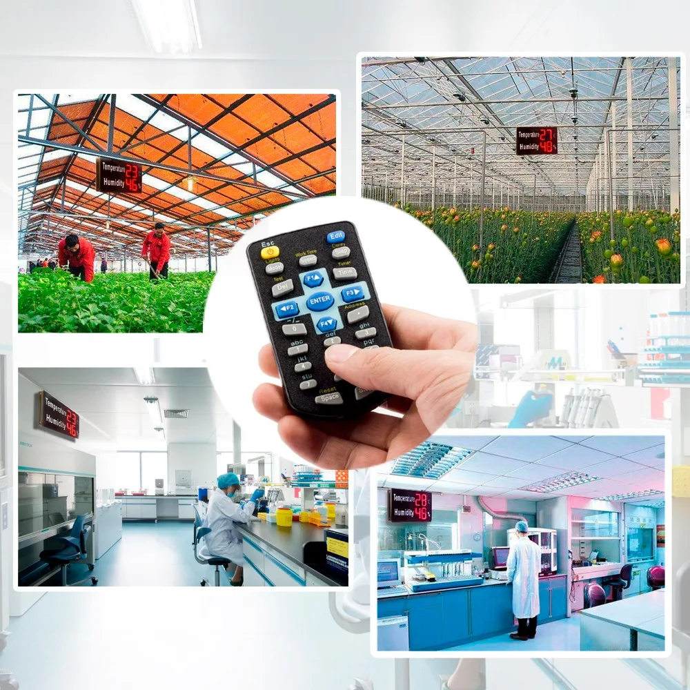 Temperature and Humidity Display Instrument Temperature and Humidity Meter Industrial Temperature and Humidity Instrument Large