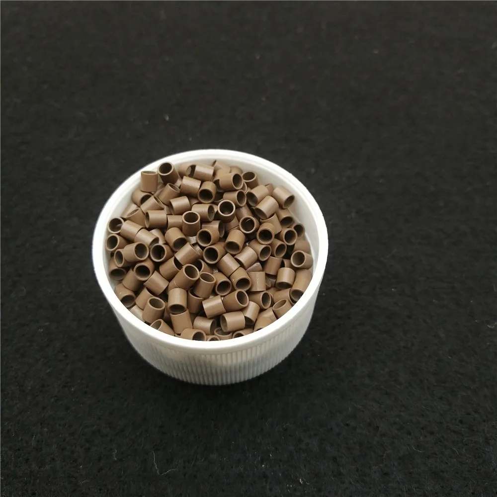 3.0x2.4x3.0mm mini rura miedziana mikro pierścienie koraliki linki do przedłużania włosów narzędzia