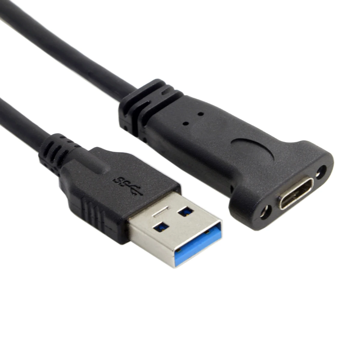 Кабель USB 3,1 Type C Женский к USB 3,0 A Мужской кабель для передачи данных с диагональю 20 см