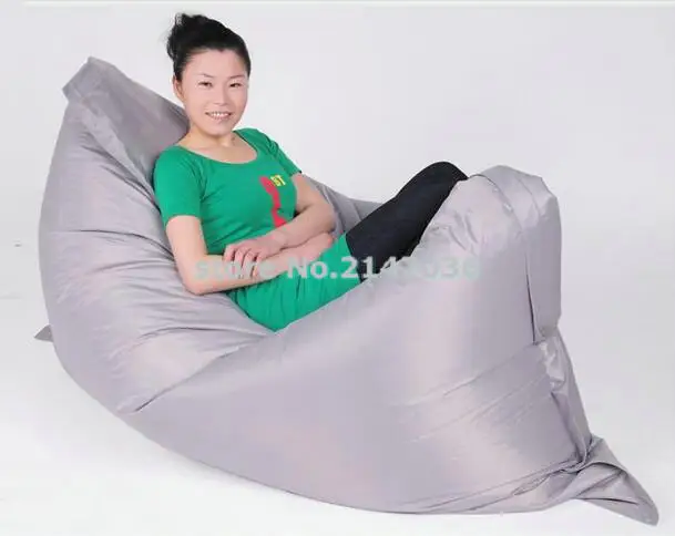 dark grey fatball lazy boy beanbag chair with waterproof polyester , good quality never tear bean bag sleeping chair