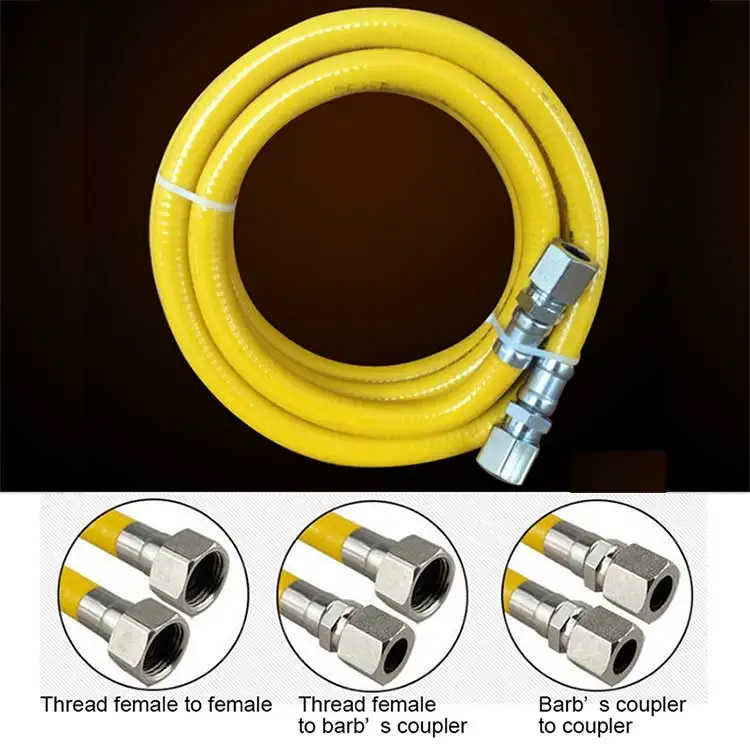 

G1/2" 500cm Yellow Protection Stainless Steel Corrugated Gas Pipe Hose