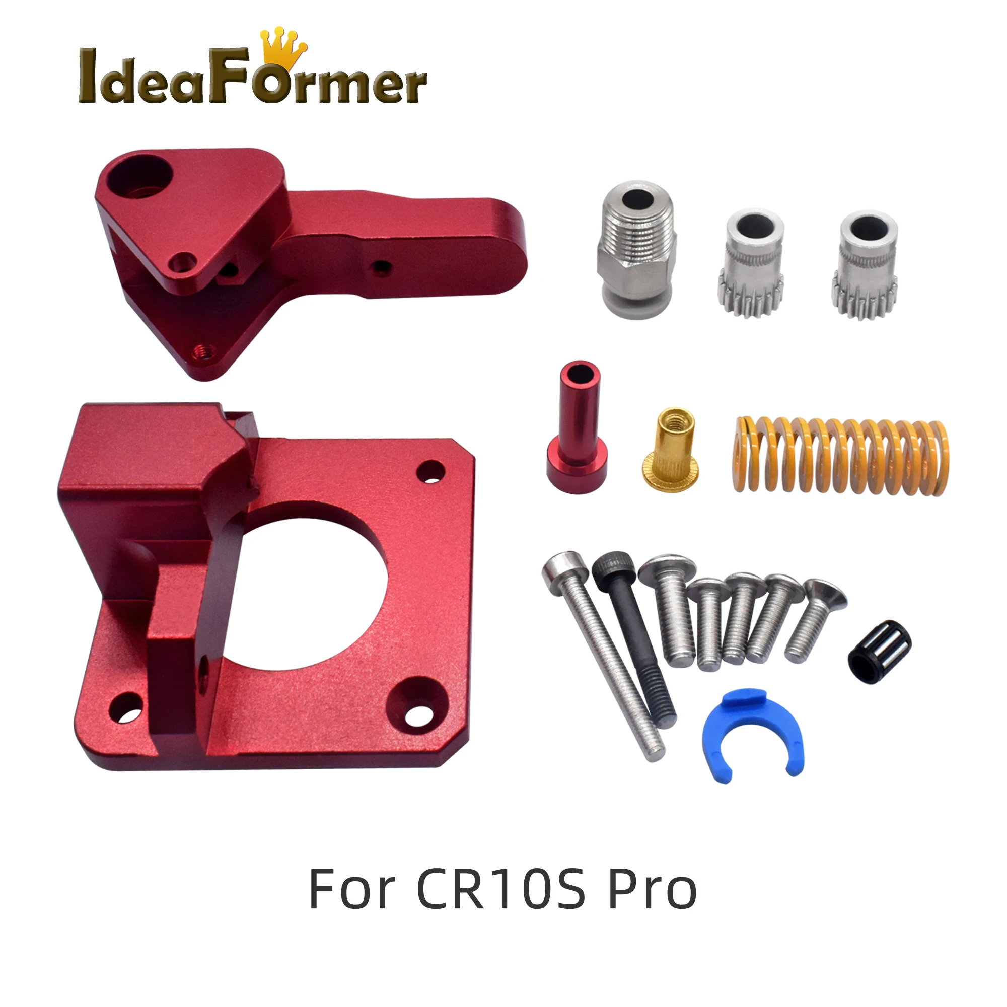 CR10S PRO Nâng Cấp Hai Bánh Răng Mk8 Kim Loại Máy Chiết Nội Bộ Cho CR10S PRO Ender3 RepRap 1.75Mm Ăn 3D Máy In Đôi ròng Rọc Máy Đùn.