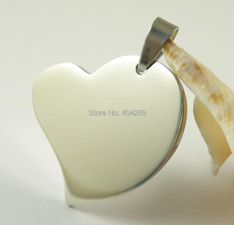 

Wholesale 12pcs High Quality Stainless Steel Heart Shape Pendant,Pet Dog Tag,Free Shipping
