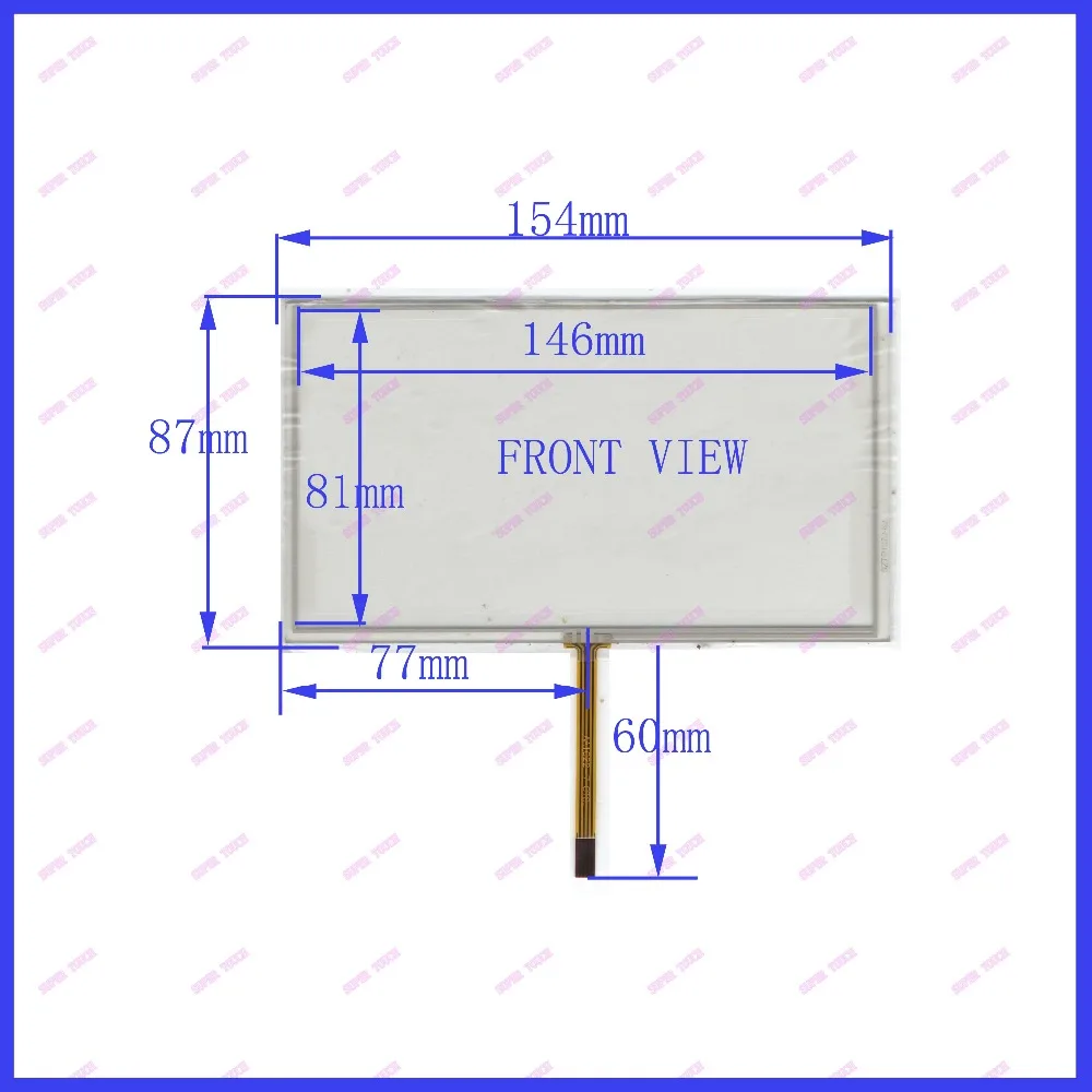 

ZhiYuSun POST 6.2 inch touch screen digital player handwriting screen outer periphery dimension 155*88 General touch screen