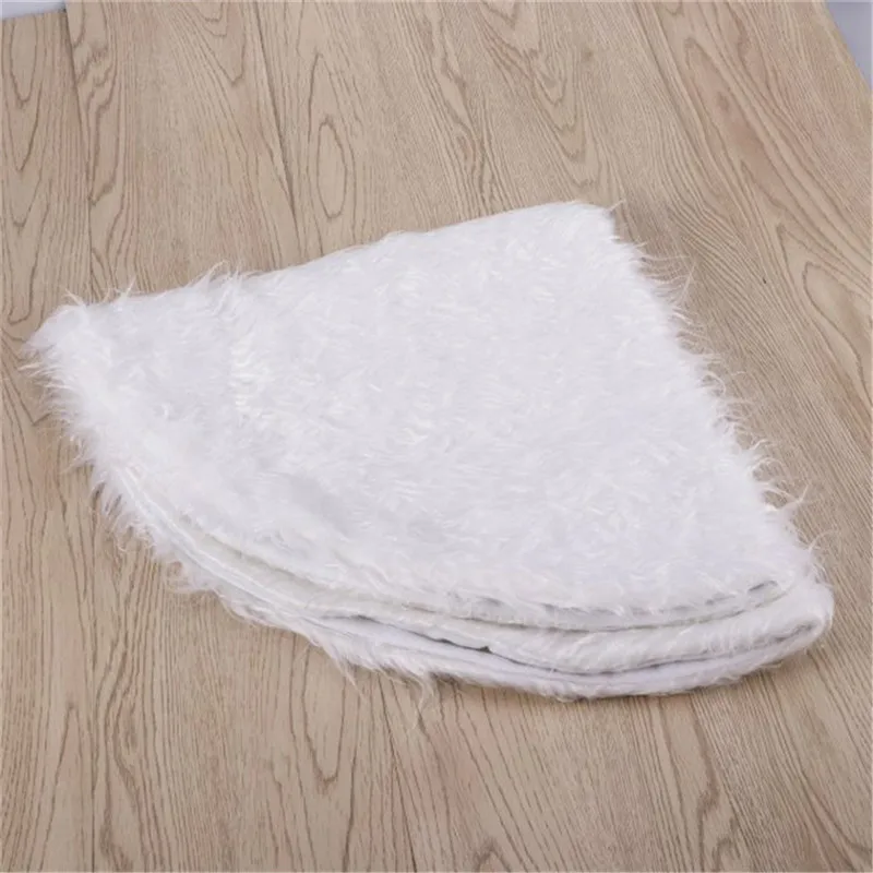 High quality 78CM Diameter Pure White Christmas Tree Skirt Xmas Tree Decoration Snowflakes Xmas Tree Cover Decor image 6