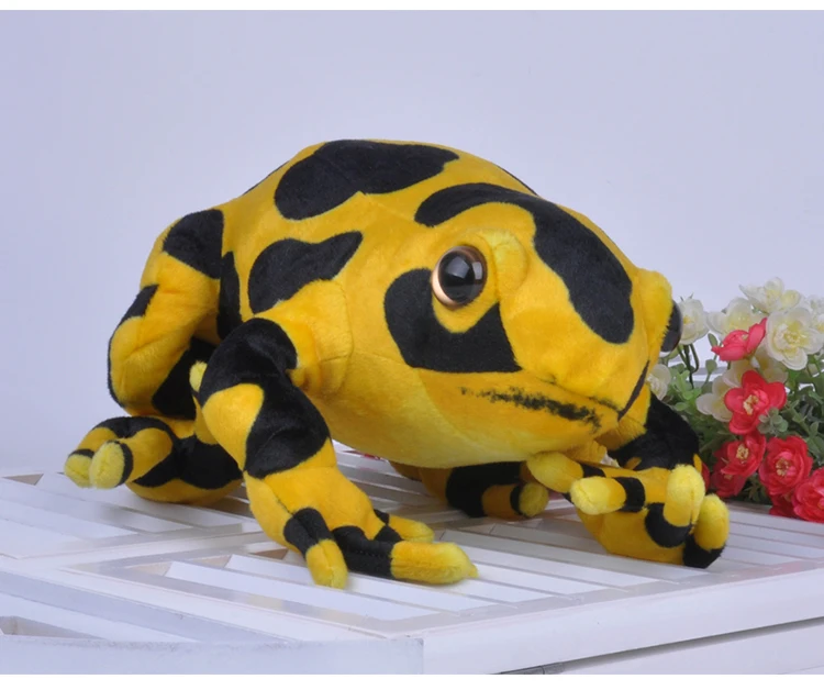 

simulation yellow frog plush toy about 40cm soft throw pillow birthday gift b0347