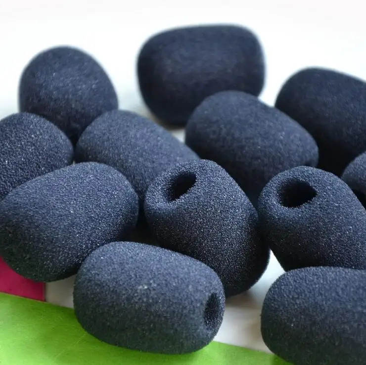 100pcs/lot Headset replacement Foam Microphone Cover telephone headset mic cover microphone windscreen windshied headset foam