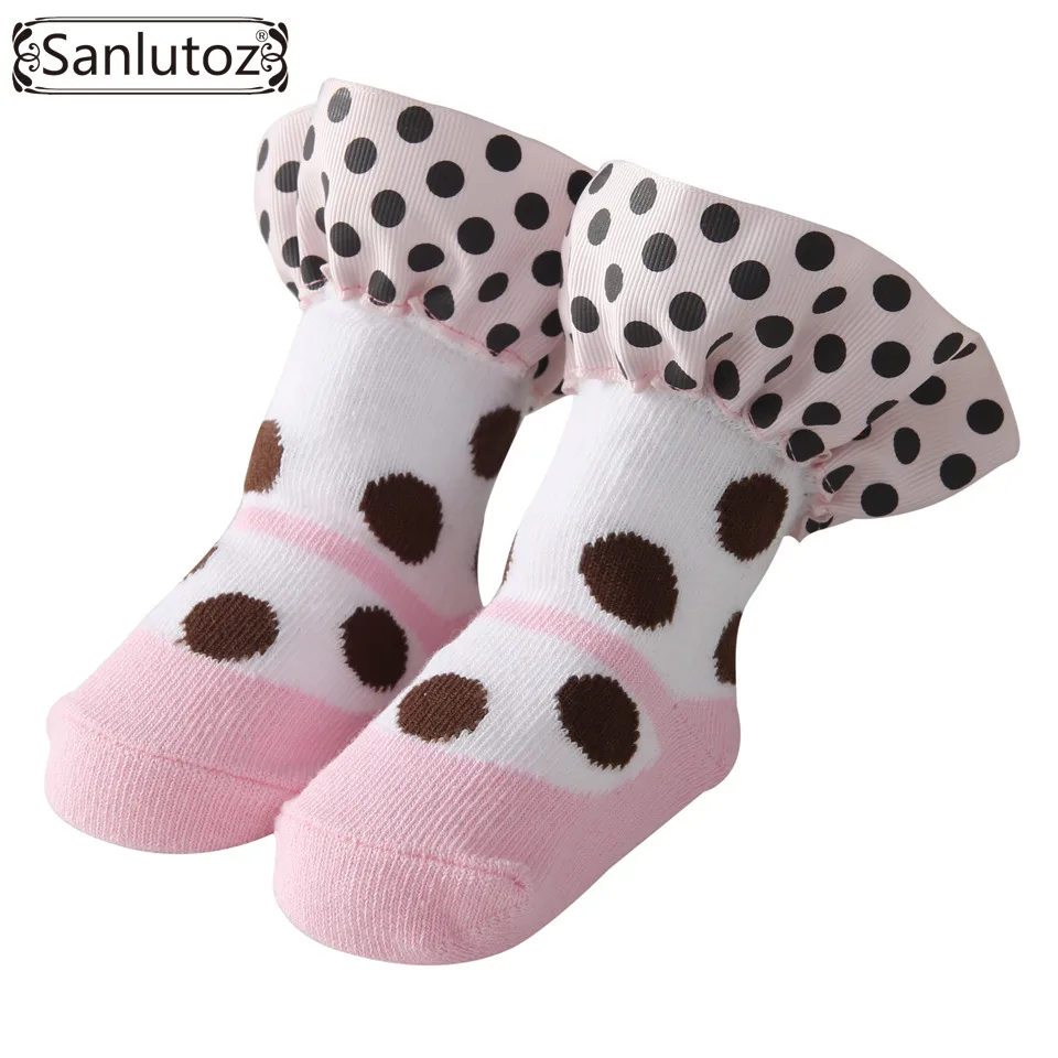 Sanlutoz Baby Socks for Girls Newborns Socks for Princess Infant Socks Holiday Birthday Gifts for Baby Girls Fashion 0-12 Months