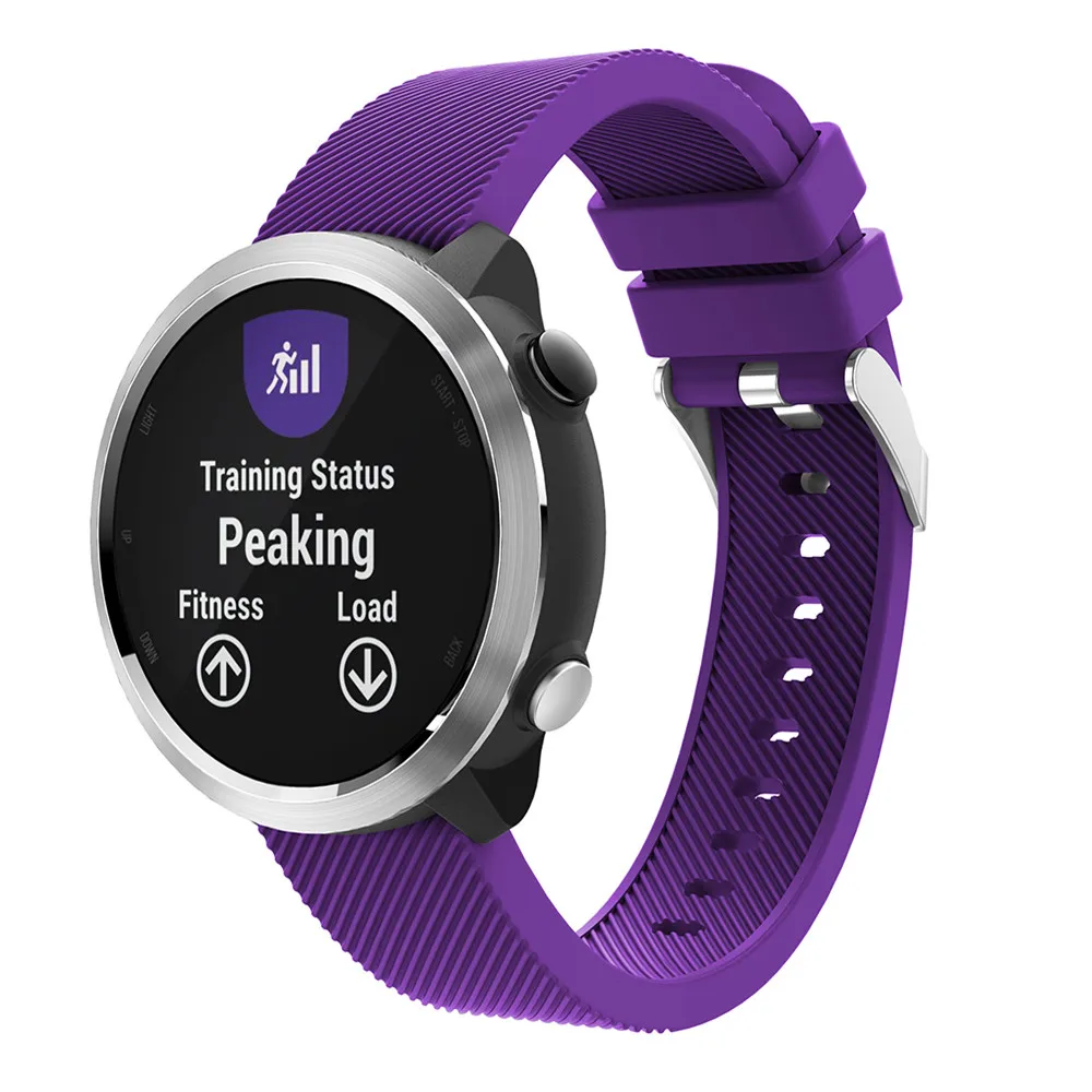 Correa de silicona suave para reloj Garmin Forerunner, 645, 245, 245M, accesorios de repuesto, pulsera de 20mm