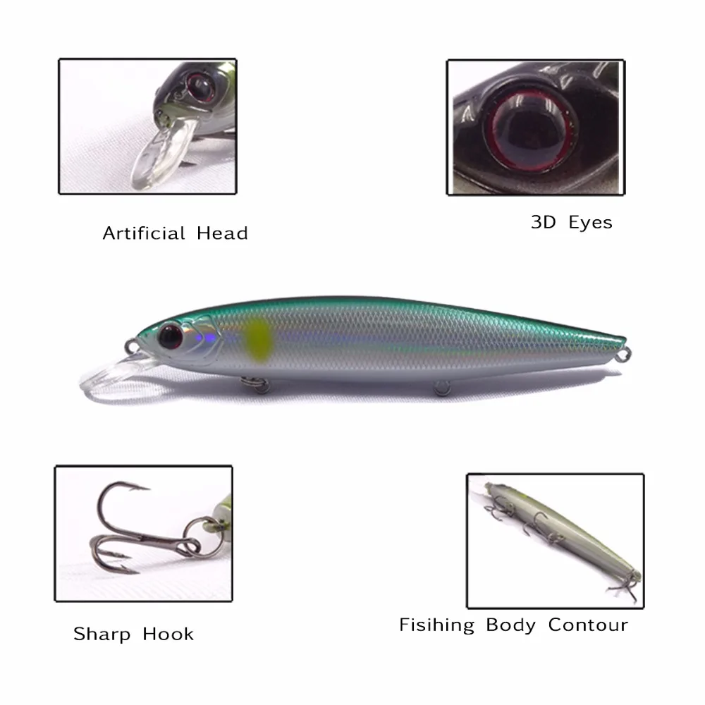 تعليق المتذبذب الصيد إغراء 13 سنتيمتر 24 جرام 2 قطعة تعليق أسماك ل التصيد Pesca Isca الطعم الاصطناعي معدات صيد الأسماك